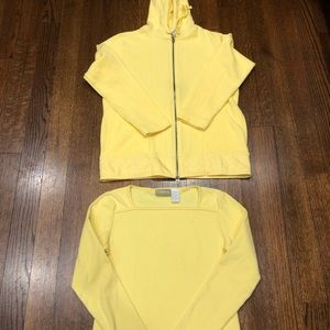 Liz Claiborne t-shirt/ matching hoodie sweatshirt